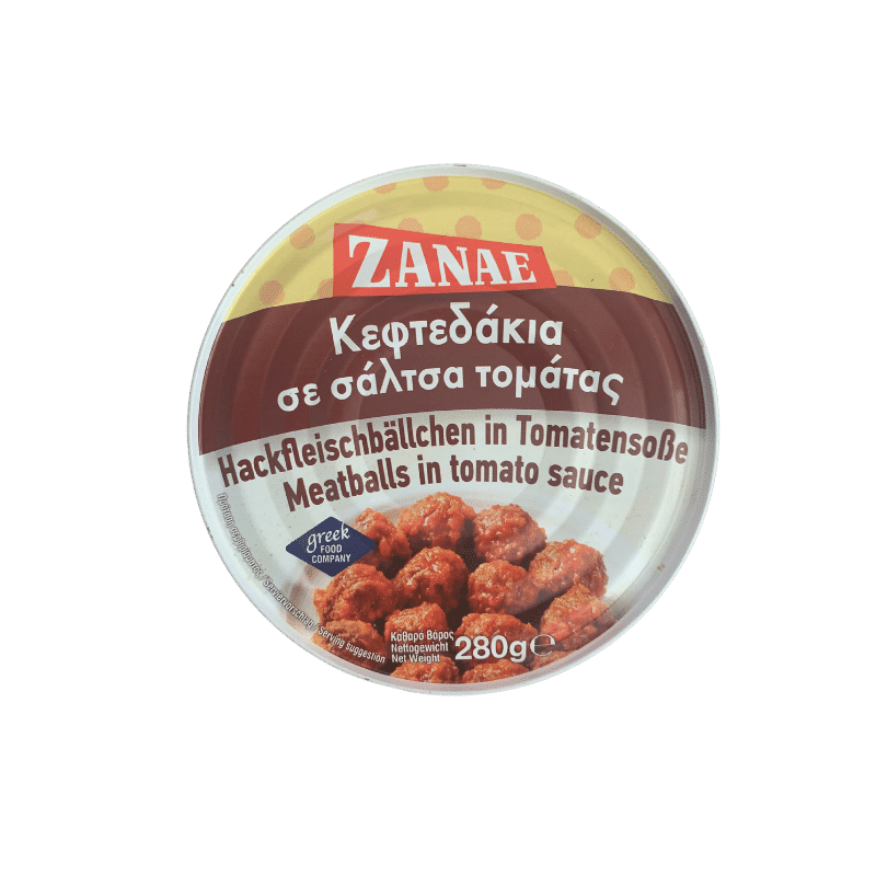 Hackfleischbällchen Keftedakia (280g) Zanae von Zanae bei Araxxon  - Hochwertiges griechisches Produkt.   Hackfleischbällchen Keftedakia (280g) Zanae από Zanae στο Araxxon  - Αυθεντικό ελληνικό προϊόν.